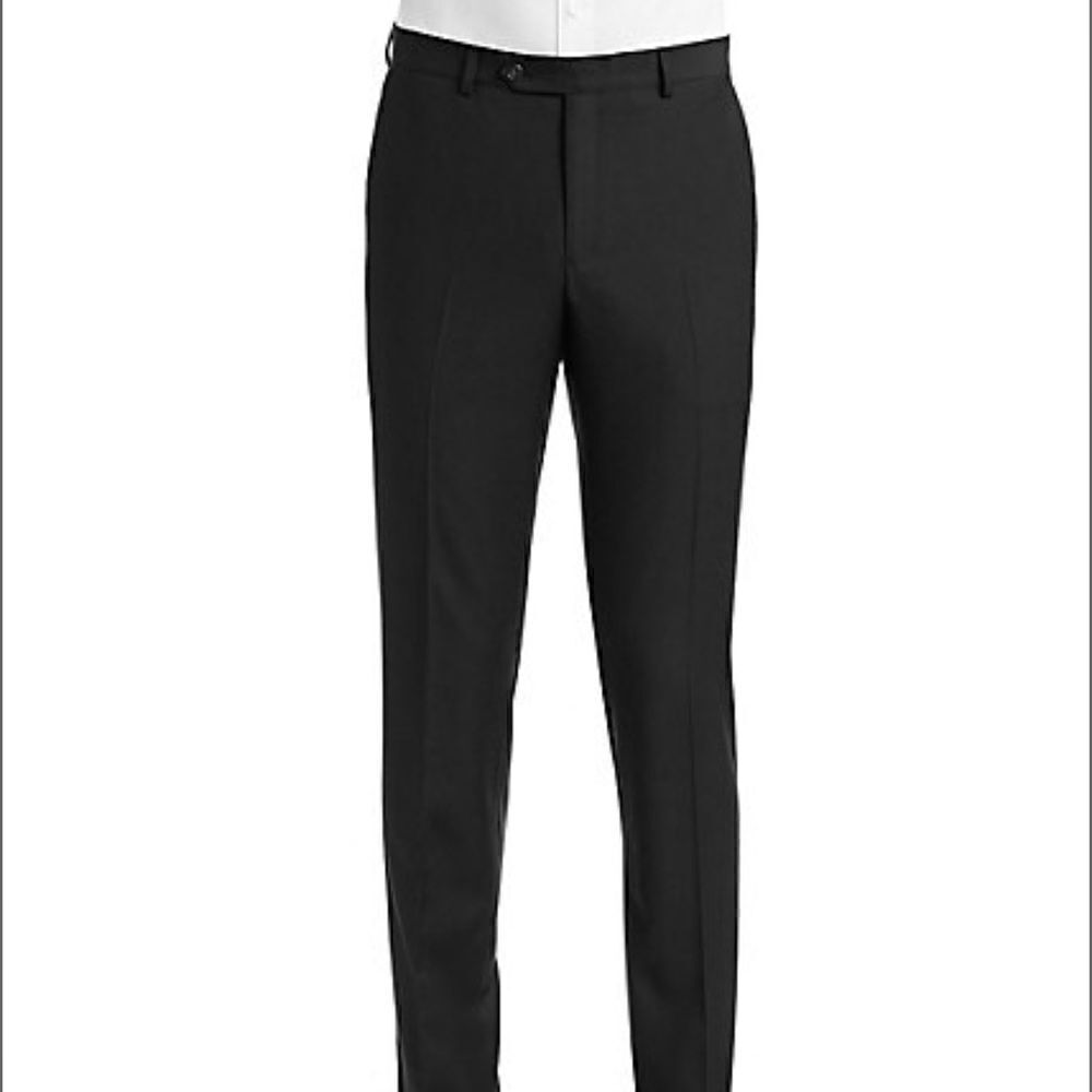 Men’s Slim Fit Black Suit Pants
